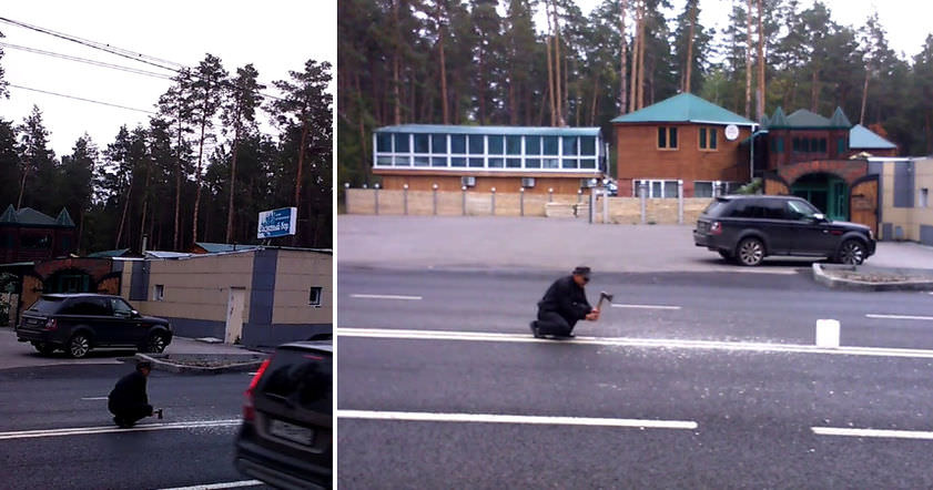 В Тольятти мужчина пытался разрубить топором двойную сплошную