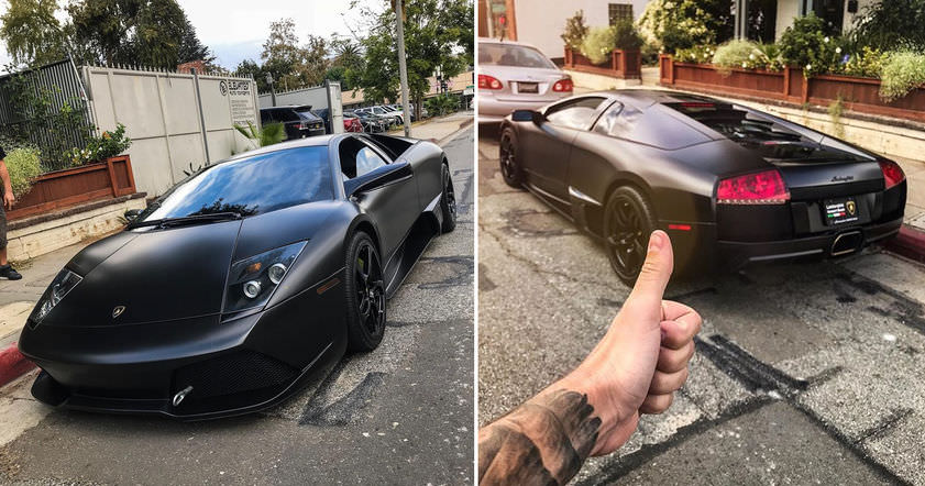 Водитель Lamborghini нашел легкий способ сэкономить на парковке