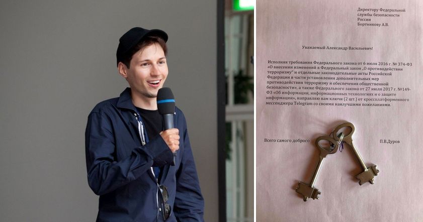 Адвокат Telegram потроллил главу ФСБ железными ключами