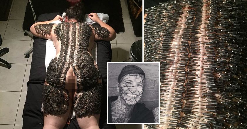Поклонница BDSM вколола в партнера 4700 иголок ради искусства