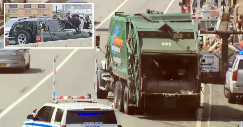 Колесо мусоровоза оторвалось и убило американца