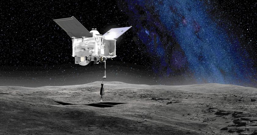 Зонд OSIRIS-Rex отправил сигнал о наличии воды на астероиде Бенну